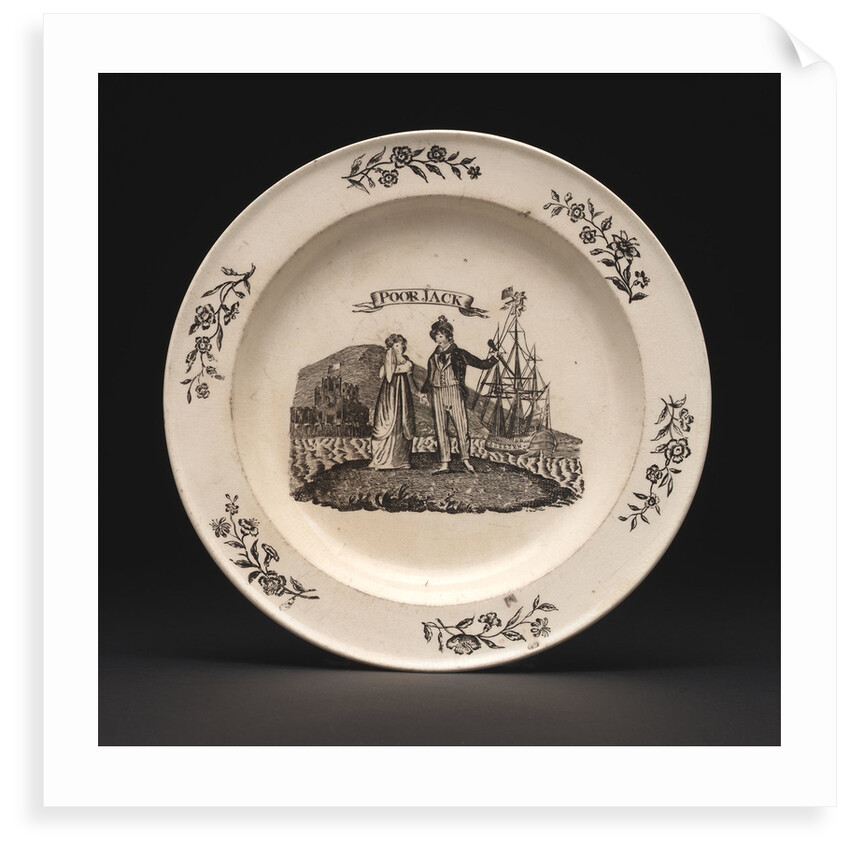 Creamware plate by Worthington
