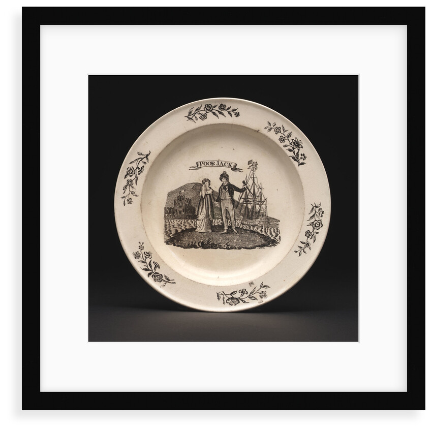 Creamware plate by Worthington