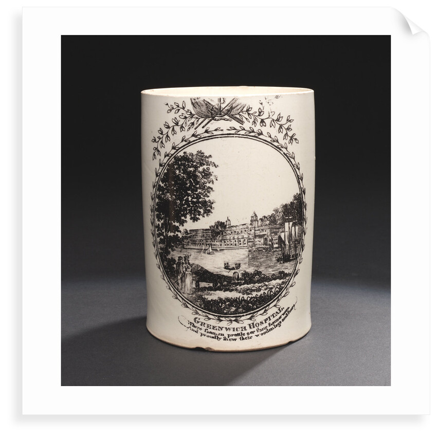 Creamware mug by unknown