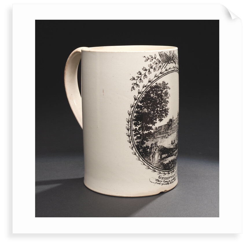 Creamware mug by unknown