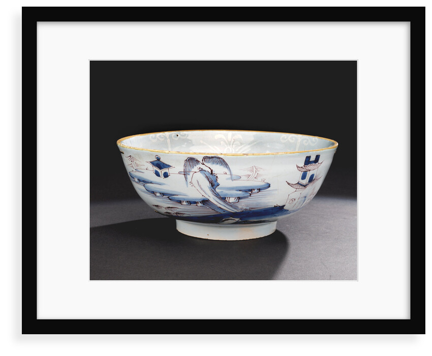 Delftware punch bowl by unknown