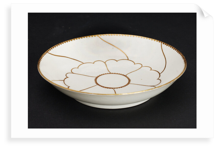 Saucer, part of a set reputedly belonging to Vice-Admiral Horatio Nelson (1758-1805) by John Wall