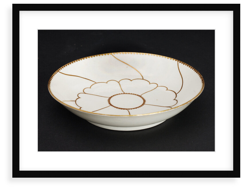 Saucer, part of a set reputedly belonging to Vice-Admiral Horatio Nelson (1758-1805) by John Wall