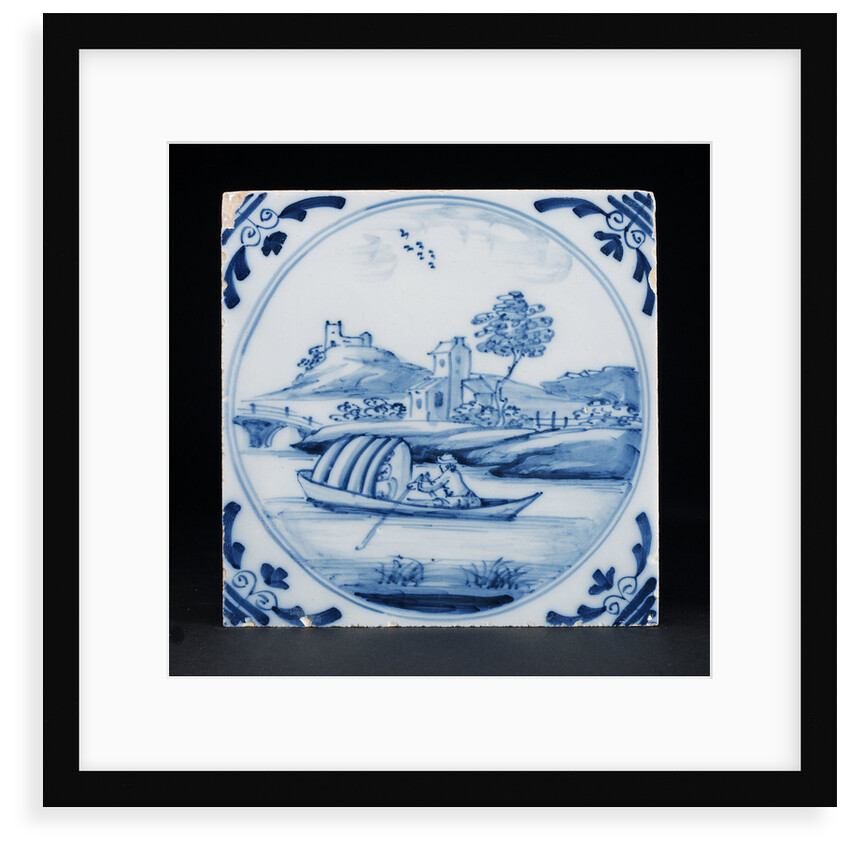 English delftware tile by unknown