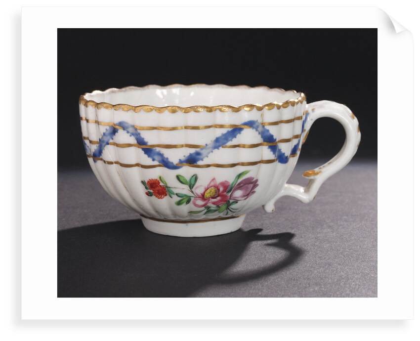 Teacup, part of a tea service reputedly belonging to Vice-Admiral Horatio Nelson (1758-1805) by Richard Champion