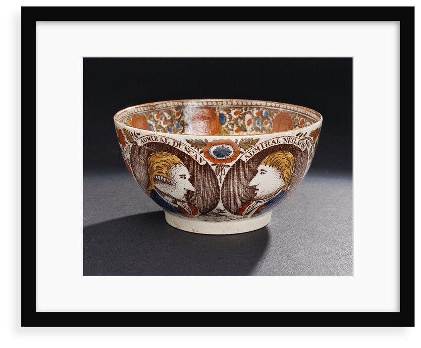 Bowl with a portrait of Admiral of the Fleet, Adam Duncan (1731-1804) by unknown
