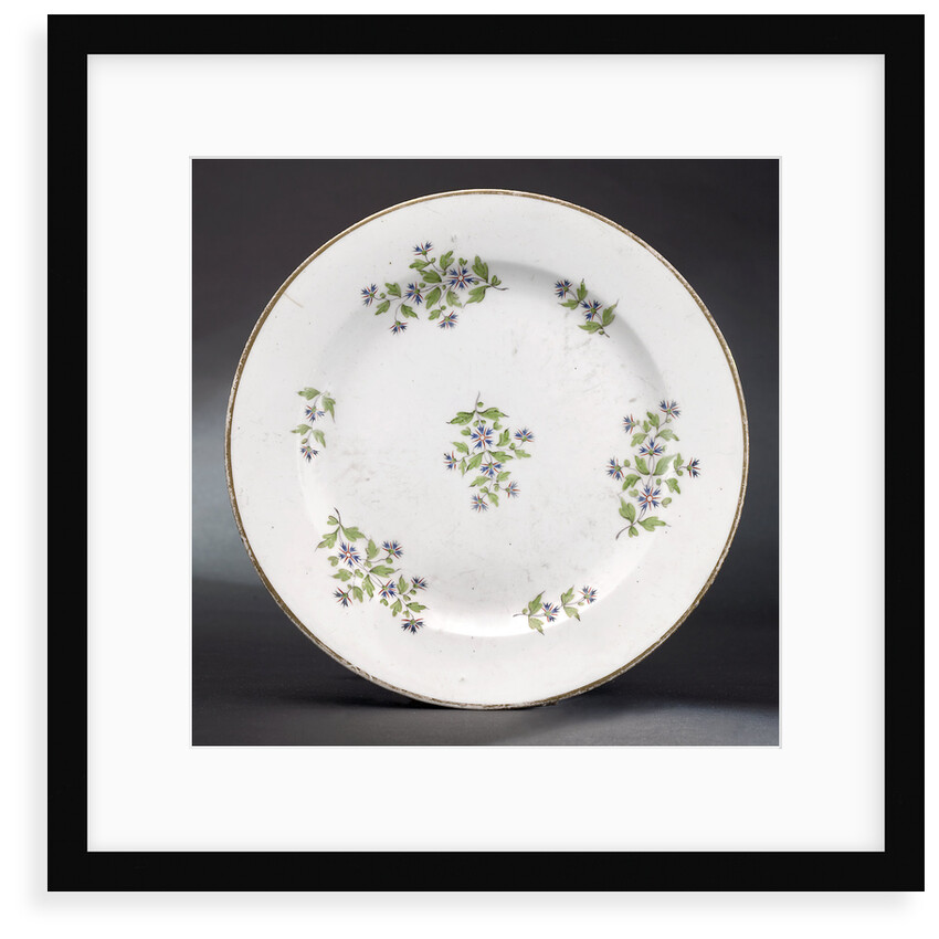 Plate, part of a tea service reputedly belonging to Vice-Admiral Horatio Nelson (1758-1805) by Minton