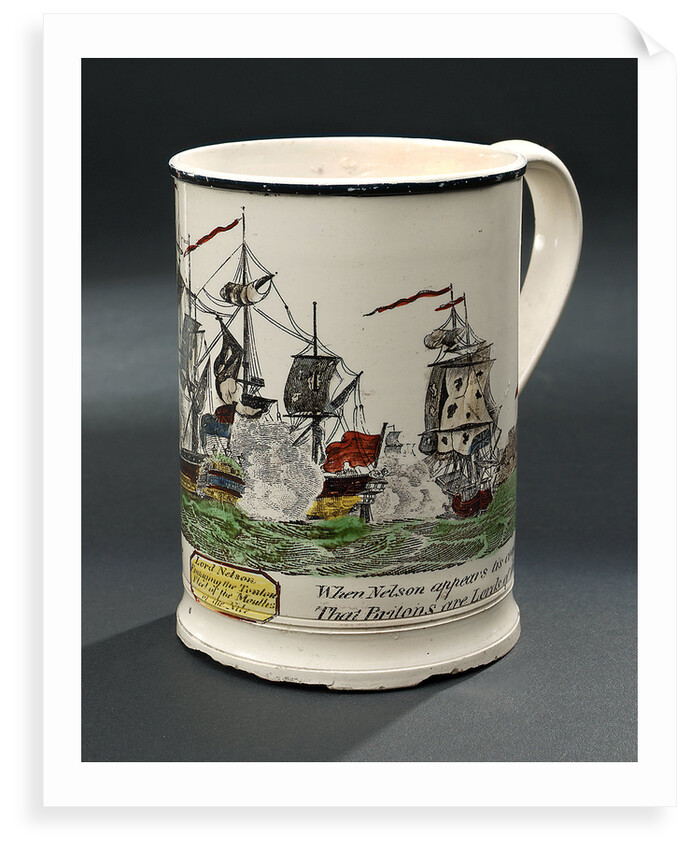 Creamware mug by unknown