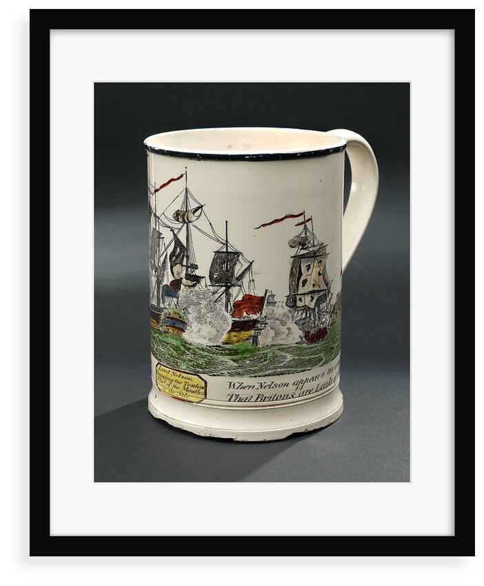 Creamware mug by unknown