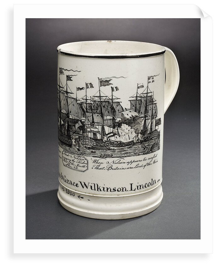 Creamware mug by unknown