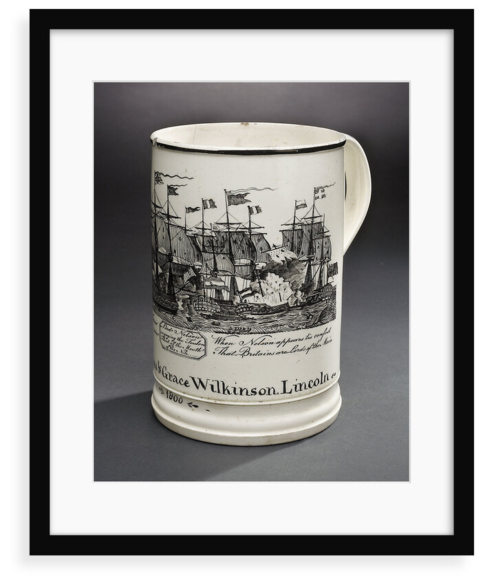 Creamware mug by unknown