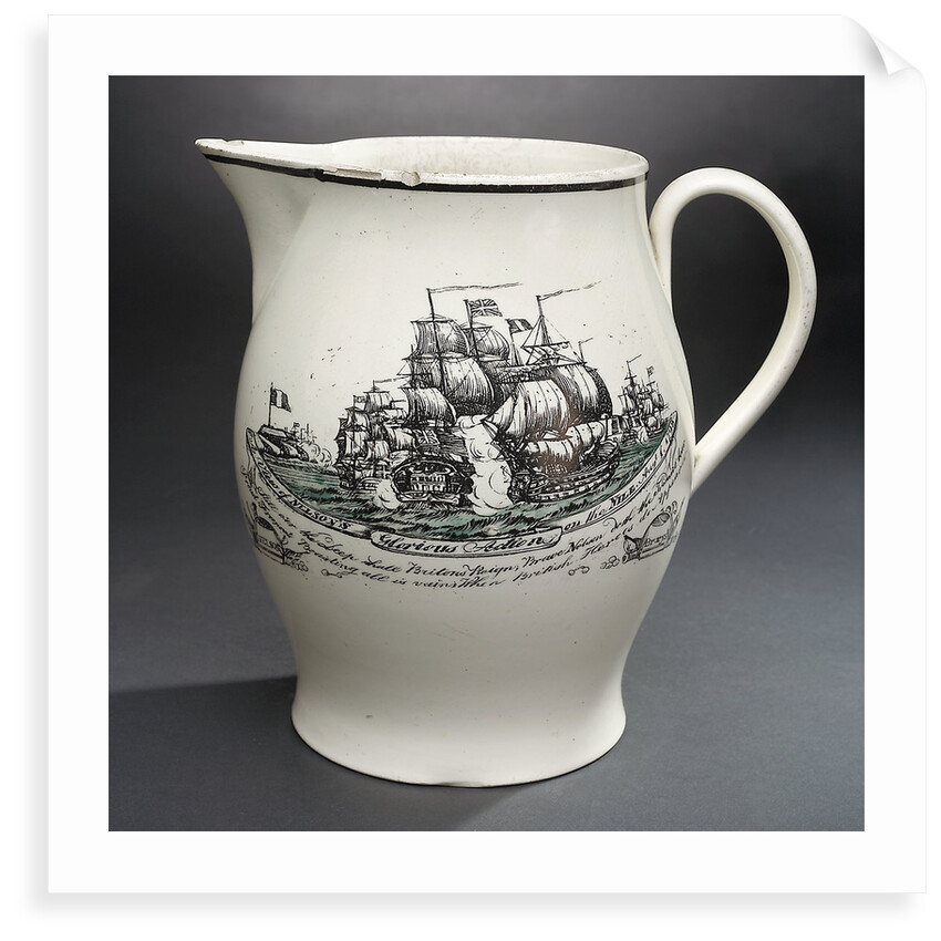 Creamware jug by Barker & Brown