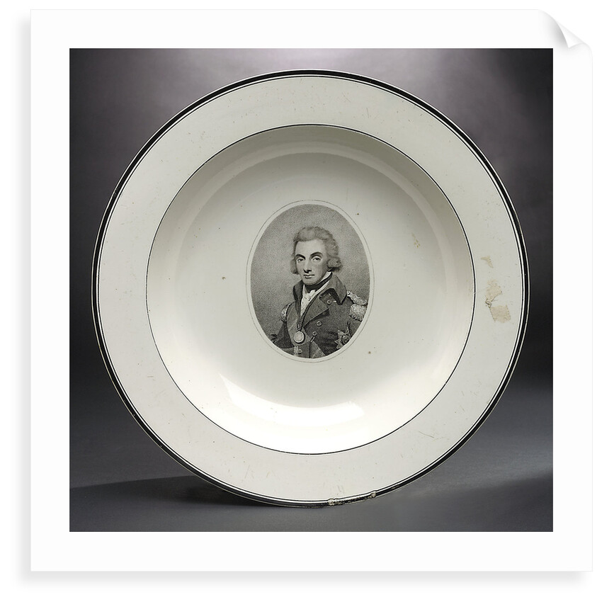 Creamware plate by Worthington