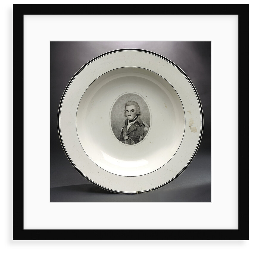 Creamware plate by Worthington