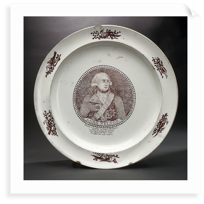 Creamware plate by unknown