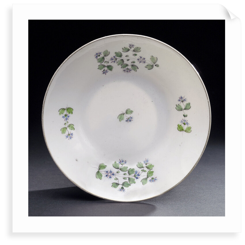 Saucer, part of a set reputedly belonging to Vice-Admiral Horatio Nelson (1758-1805) by John Rose & Co.