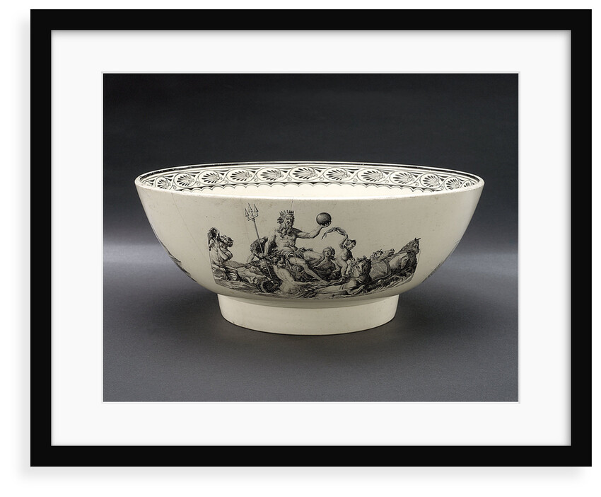 Creamware punch bowl by unknown