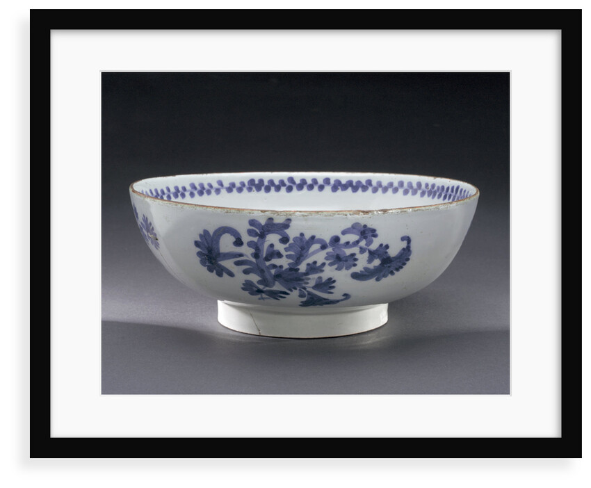 English delftware punch bowl by Unknown