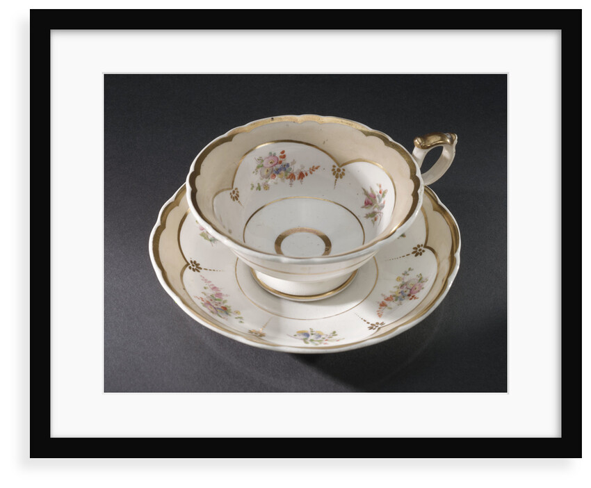 Cup and saucer, part of a teaset said to have been used by Emma, Lady Hamilton by unknown