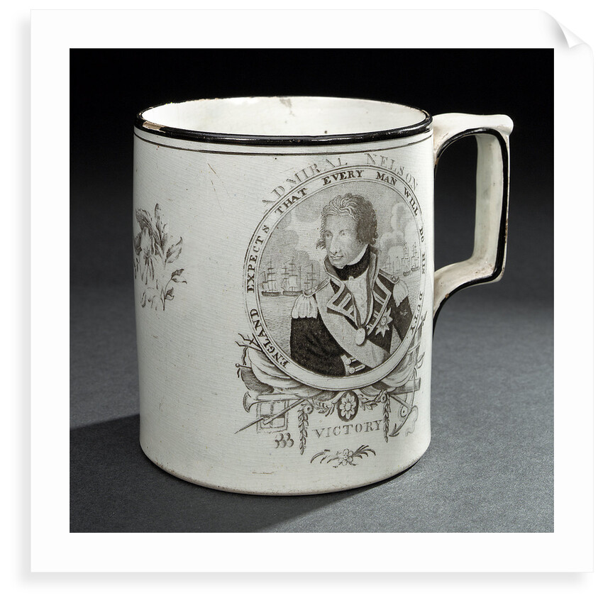 Creamware mug by unknown