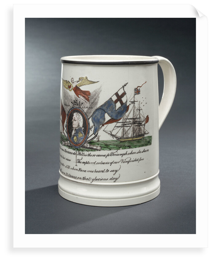 Creamware mug by Unknown
