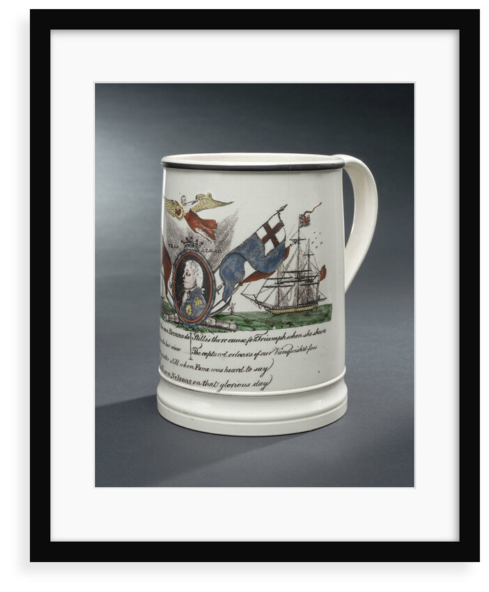 Creamware mug by Unknown