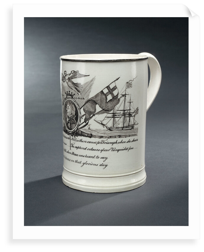 Creamware mug by Unknown