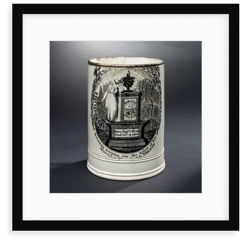 Creamware mug by unknown