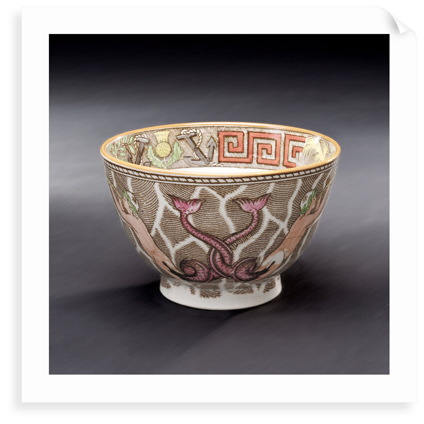 Pearlware tea bowl by unknown