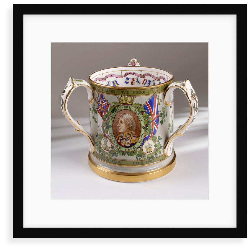 Loving cup commemorating the Trafalgar centenary by W.T. Copeland & Sons Ltd.