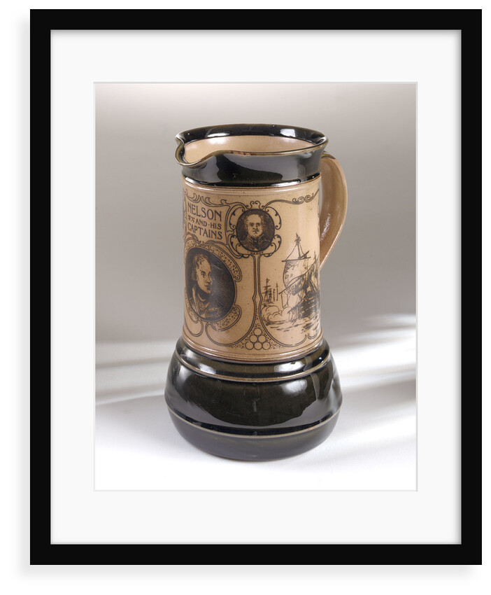 Trafalgar centenary commemorative hot water jug by Doulton & Co. Ltd.