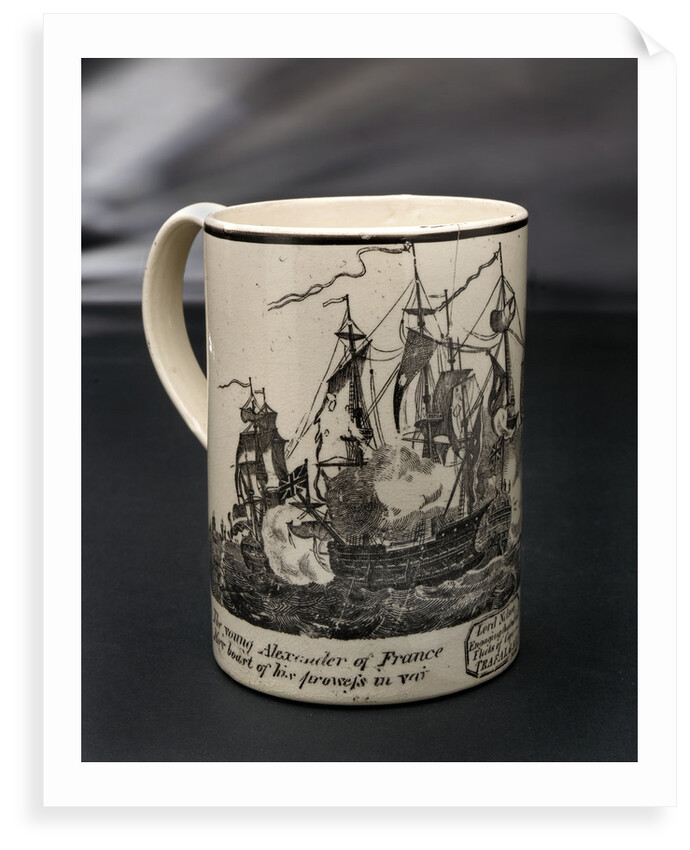 Creamware mug by unknown