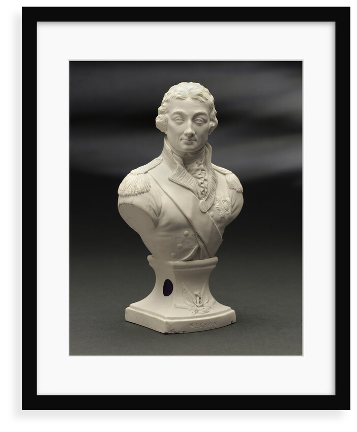 Biscuit ware, half-length bust of Vice-Admiral Horatio Nelson (1758-1805) by Pierre Stephan