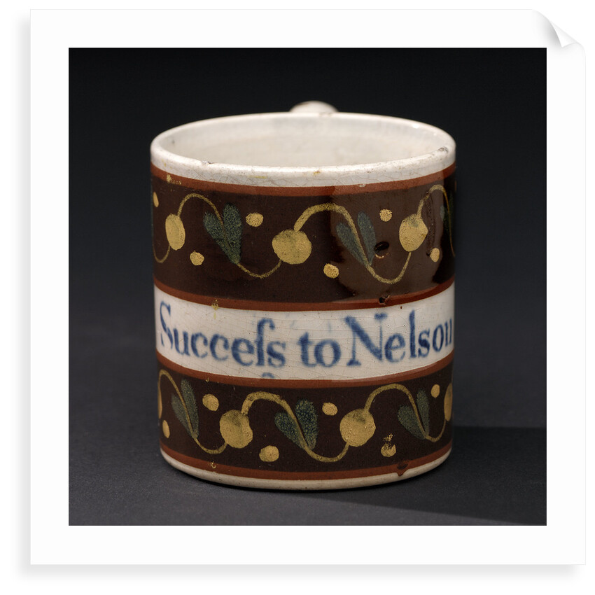 Creamware mug by unknown