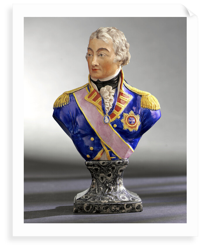 Bust depicting Vice-Admiral Horatio Nelson (1758-1805) by Pierre Stephan