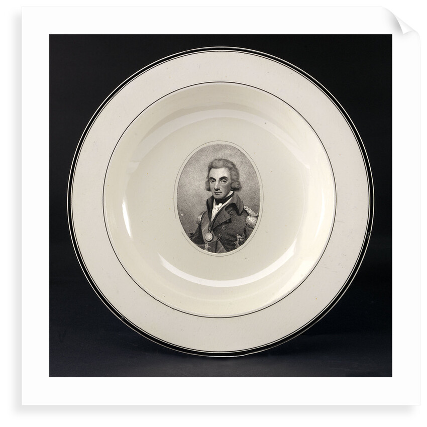 Creamware plate by Worthington