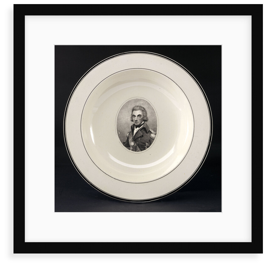 Creamware plate by Worthington