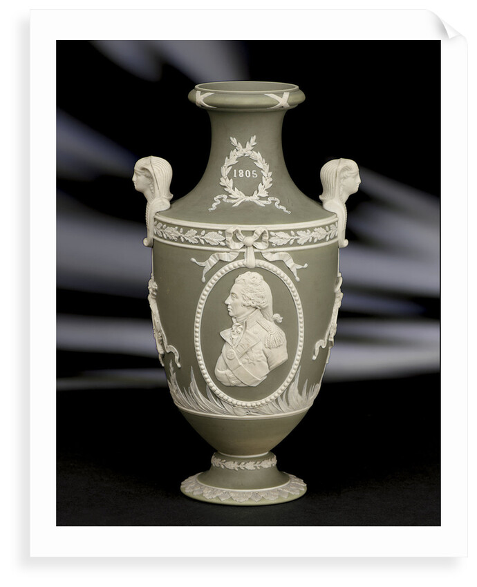 Vase commemorating Vice-Admiral Horatio Nelson (1758-1805) by Josiah Wedgwood & Sons Ltd.