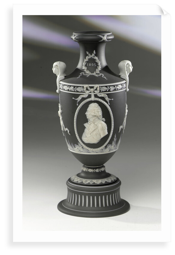 Vase commemorating Vice-Admiral Horatio Nelson (1758-1805) by Josiah Wedgwood & Sons Ltd.