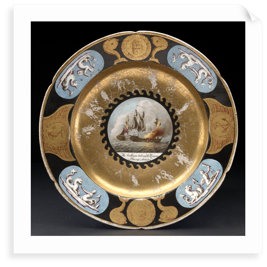 Porcelain plate by Thomas Baxter