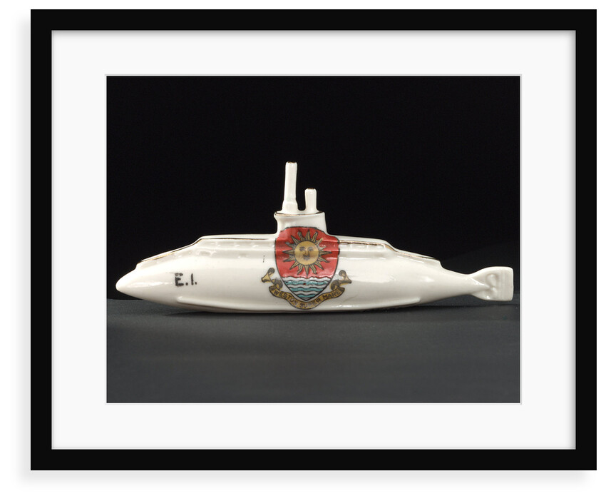 Model submarine in porcelain by Birks
