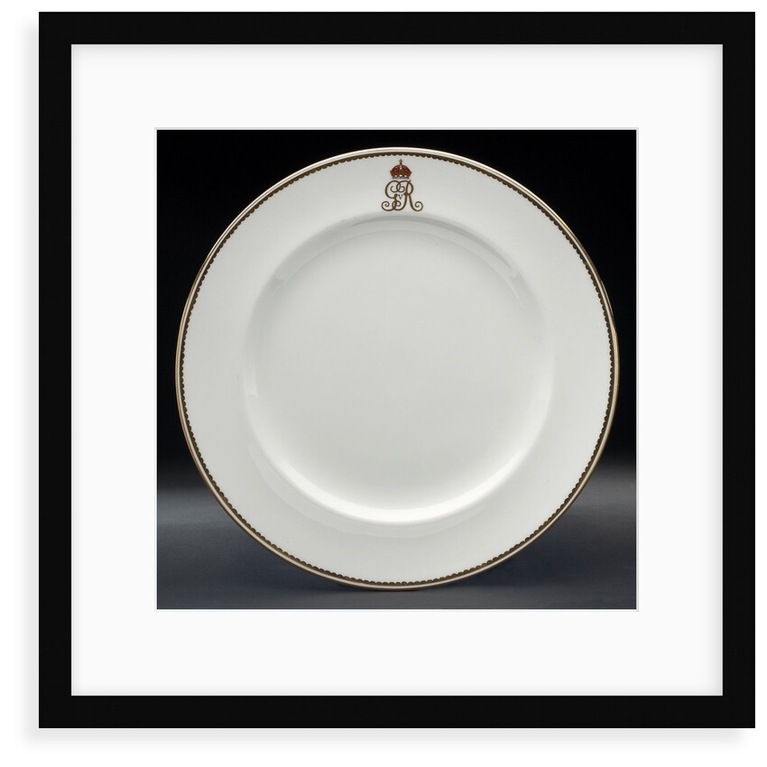 Plate used on HMY 'Victoria and Albert' (1899) by Royal Crown Derby Porcelain Co
