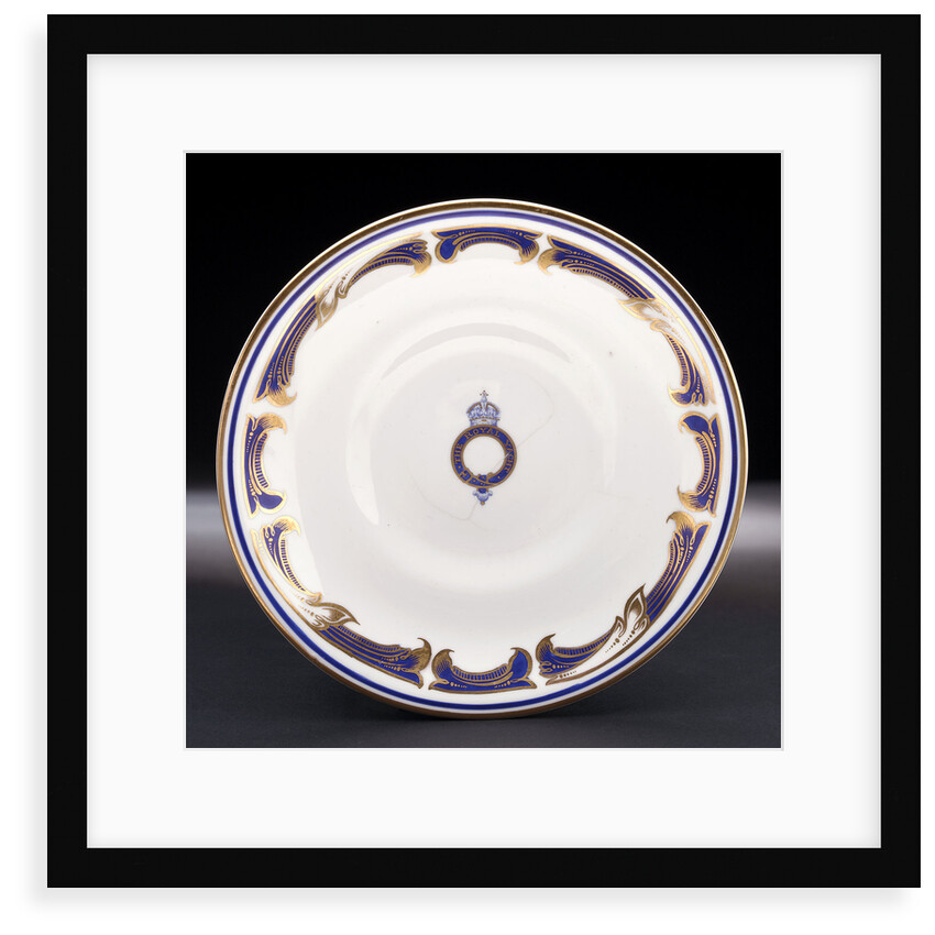 Saucer used on HMY 'Victoria and Albert' (1899) by W.T. Copeland & Sons Ltd.