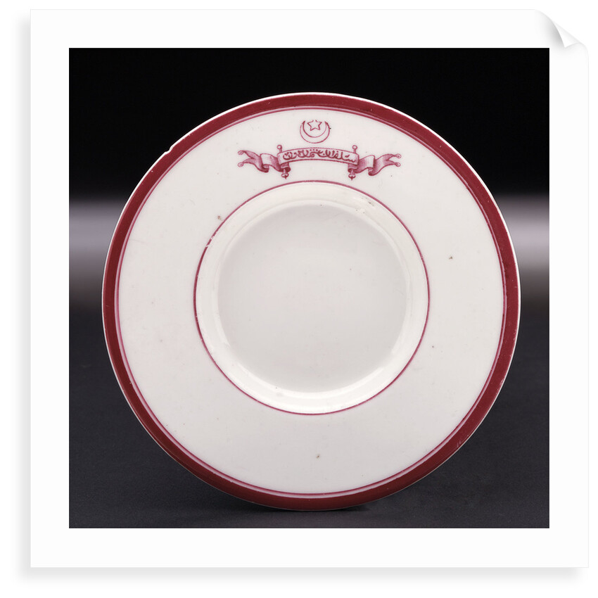 Porcelain saucer by unknown