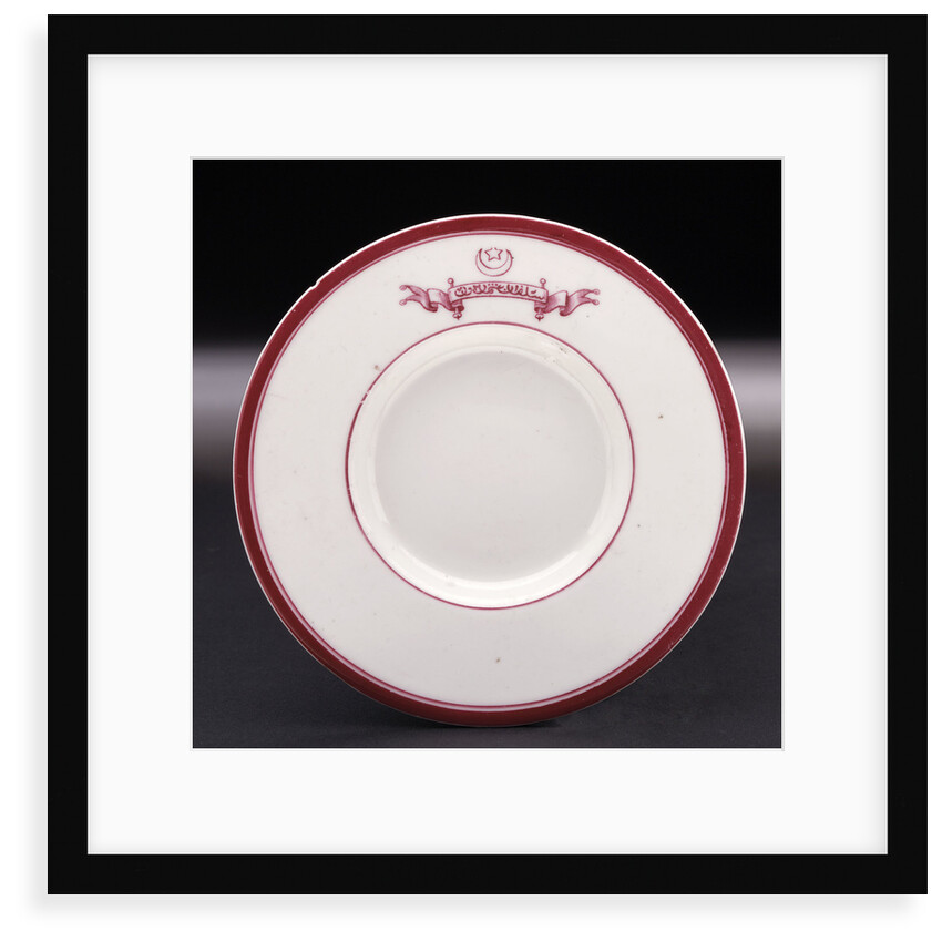Porcelain saucer by unknown
