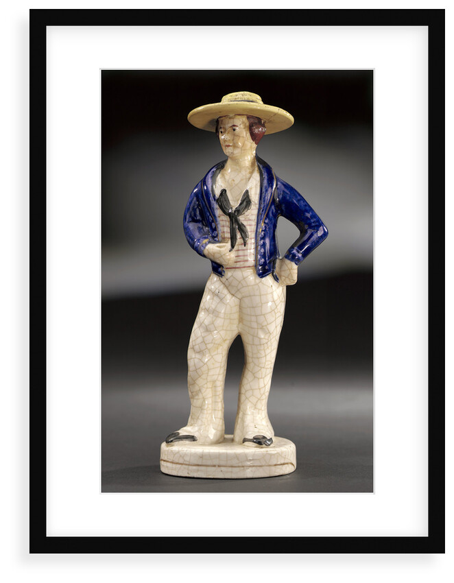 Earthenware figure of a sailor by Unknown