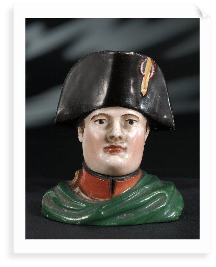 Ink pot moulded as the head of Napoleon Bonaparte, Emperor of France (1769-1821) by Unknown