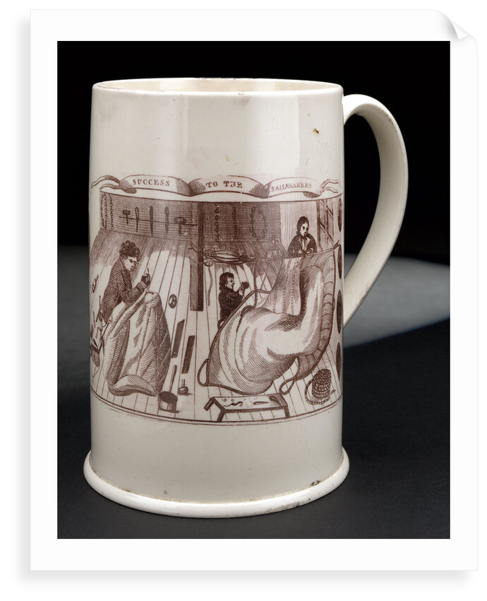 Creamware mug by unknown