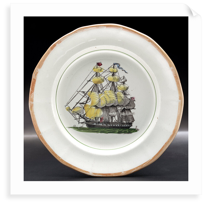 Earthernware plate by unknown