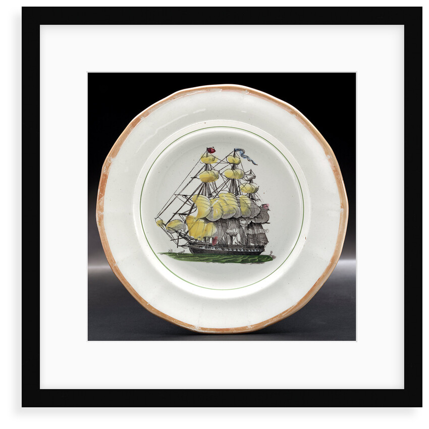 Earthernware plate by unknown